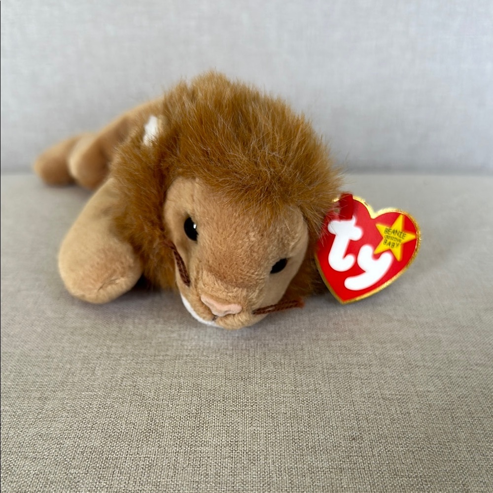 Ty Original Beanie Baby Roary Lion Plush 1996